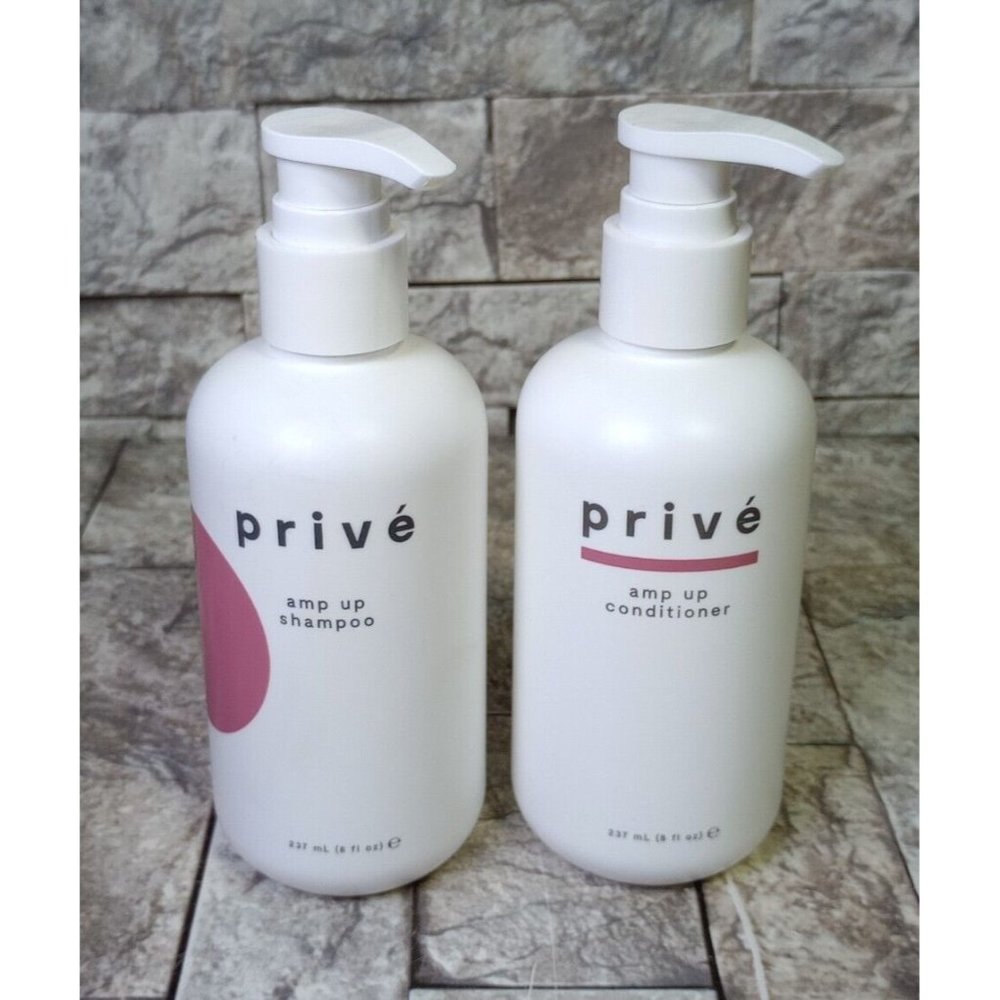 PRIVE Hair Amp Up Volumizing Shampoo & Conditioner Duo / Set - 8 oz each - NEW!